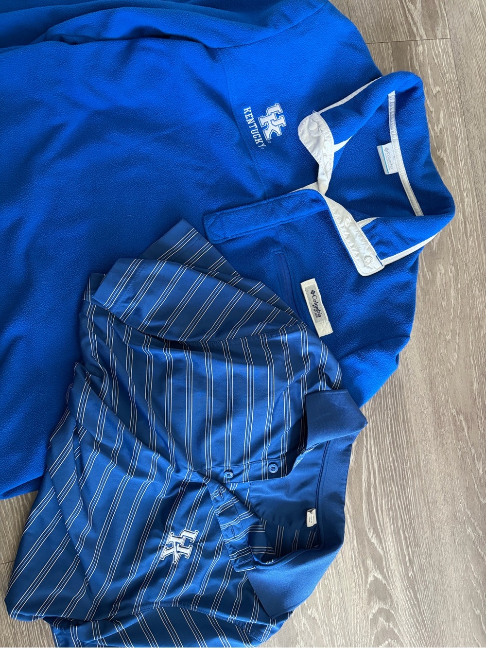 University of Kentucky Blue Polo Top & Columbia Jacket- Kentucky Logo